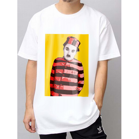 Tricou Charlie Chaplin art bumbac